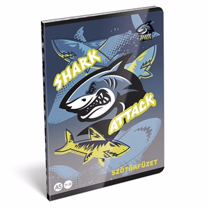 Szótárfüzet LIZZYSULI A/5 32 lapos 31-32 Shark Attack
