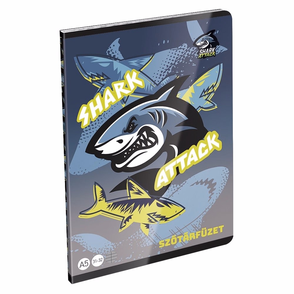 Szótárfüzet LIZZYSULI A/5 32 lapos 31-32 Shark Attack