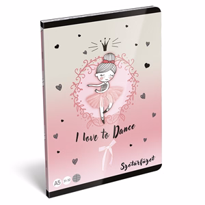 Szótárfüzet LIZZYSULI A/5 32 lapos 31-32 Tiny Dancer Lovely Ballerina
