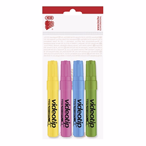 Szövegkiemelő ICO Videotip 1-4mm 4 darabos