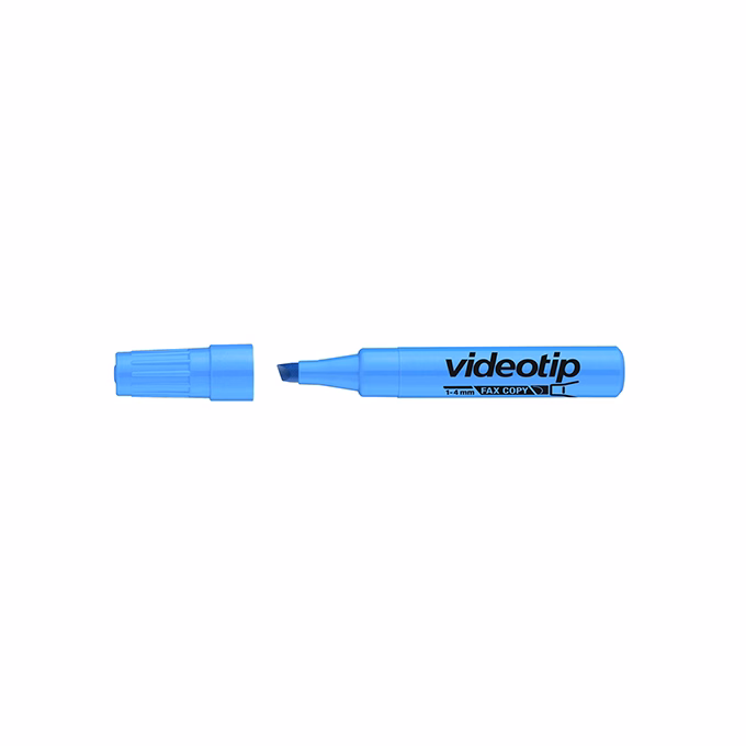 Szövegkiemelő ICO Videotip kék 1-4mm