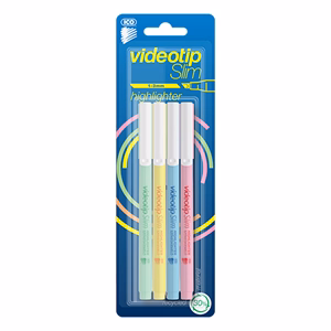 Szövegkiemelő ICO Videotip slim pasztell 4 darabos Szövegkiemelő ICO Videotip slim pasztell 4 darabos