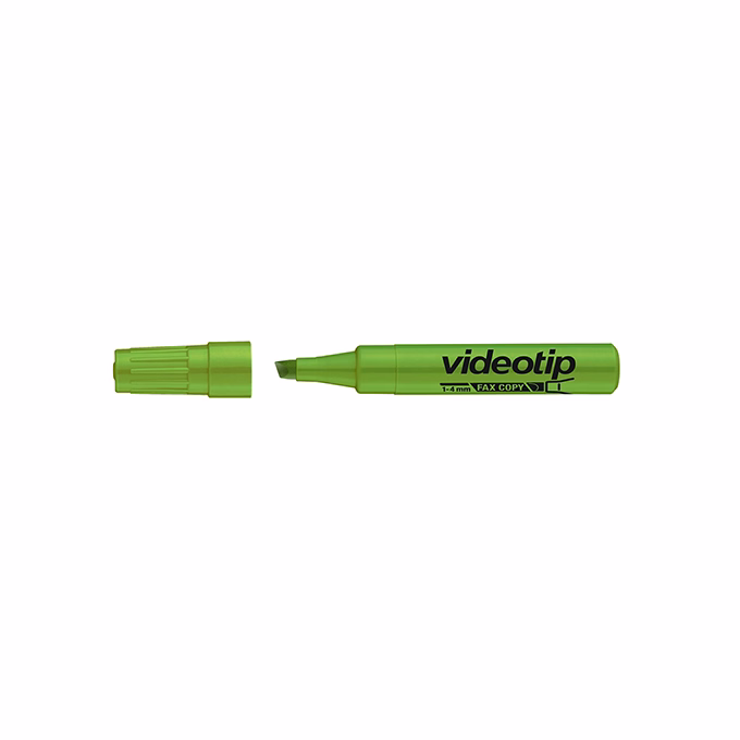 Szövegkiemelő ICO Videotip zöld 1-4mm