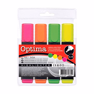 Szövegkiemelő OPTIMA 4 darabos