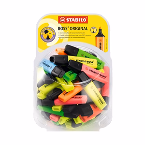Szövegkiemelő készlet STABILO Boss 60 darabos display