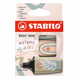 Szövegkiemelő STABILO Boss Mini Naturevibes 3 darabos