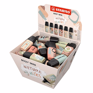 Szövegkiemelő készlet STABILO Boss Mini Naturevibes 50 darabos