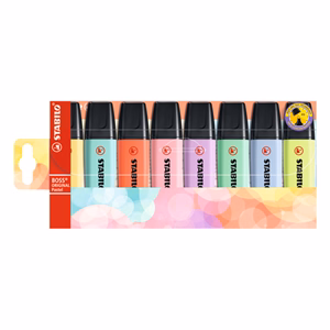 Szövegkiemelő STABILO Boss Original Pastel 1-5mm 8 darabos