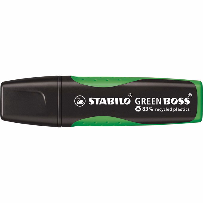 Szövegkiemelő STABILO Green Boss neon zöld környezetbarát
