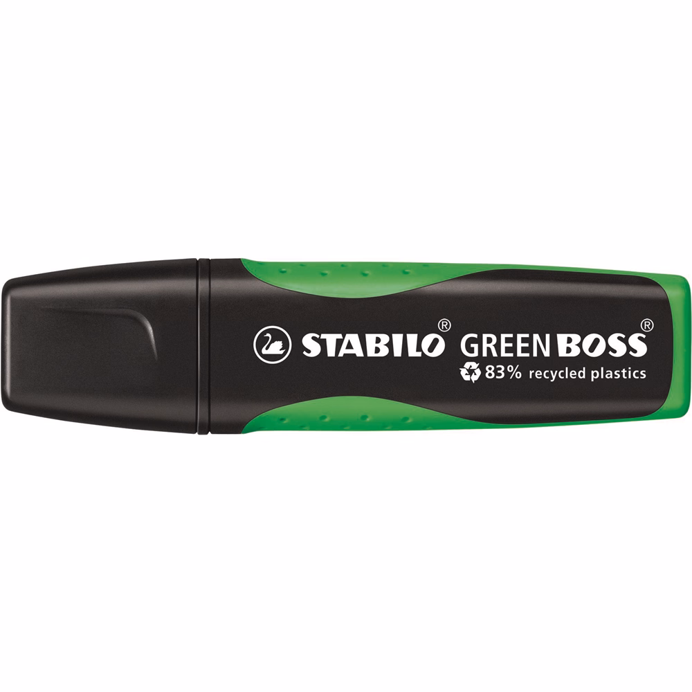 Szövegkiemelő STABILO Green Boss neon zöld környezetbarát