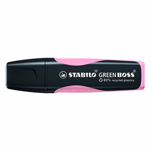 Szövegkiemelő STABILO Green Boss pasztell pink környezetbarát Szövegkiemelő STABILO Green Boss pasztell pink környezetbarát