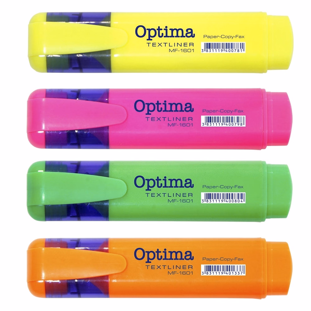 Szövegkiemelő készlet OPTIMA 4 darabos