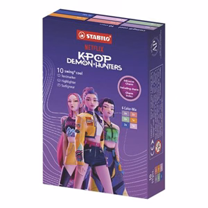 Szövegkiemelő készlet STABILO Swing Cool K-pop Huntrix 10 darabos