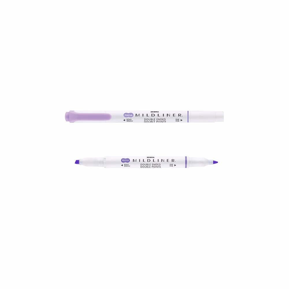 Szövegkiemelő kétvégű ZEBRA Mildliner cool & refined 1,4-4,0 mm lila
