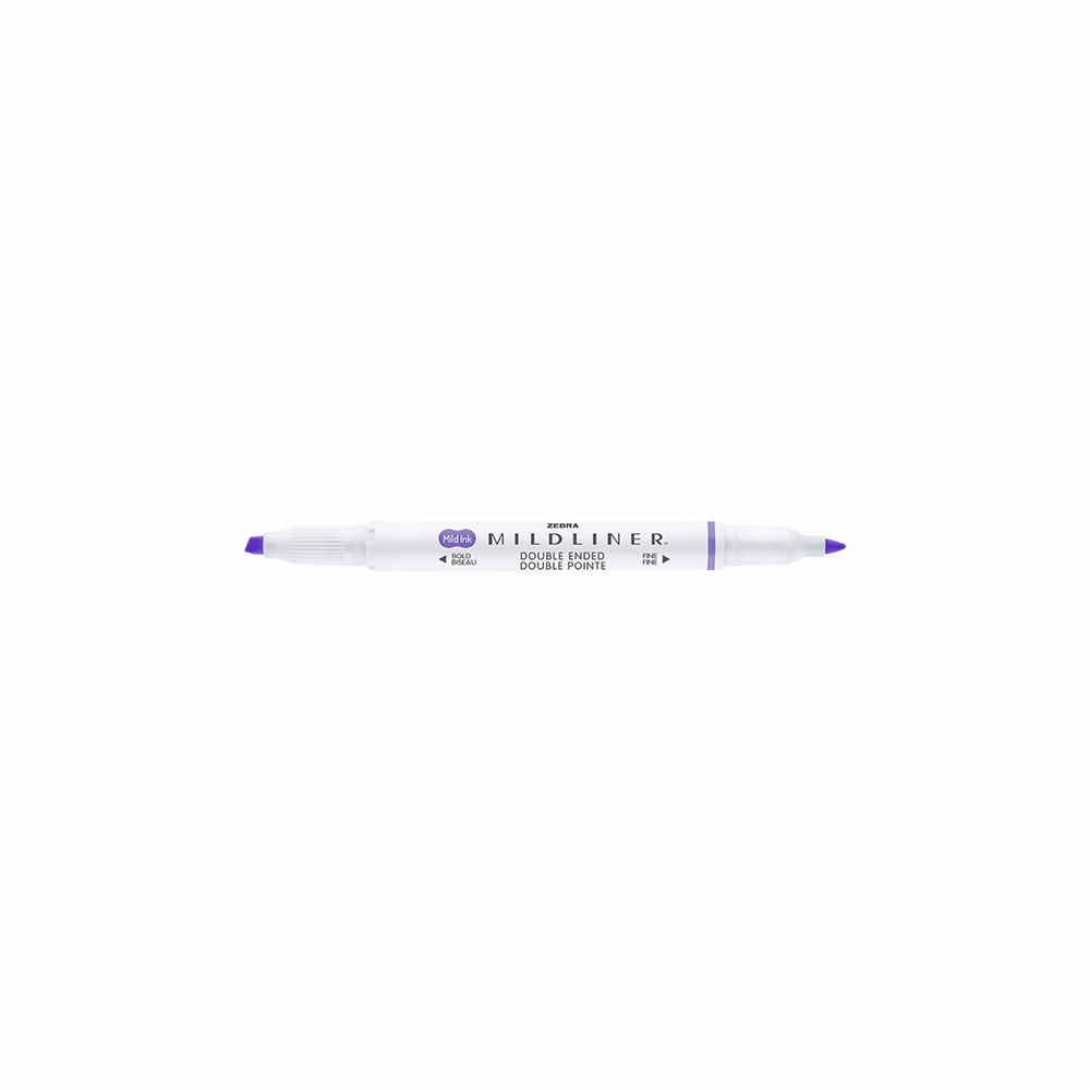 Szövegkiemelő kétvégű ZEBRA Mildliner cool & refined 1,4-4,0 mm lila
