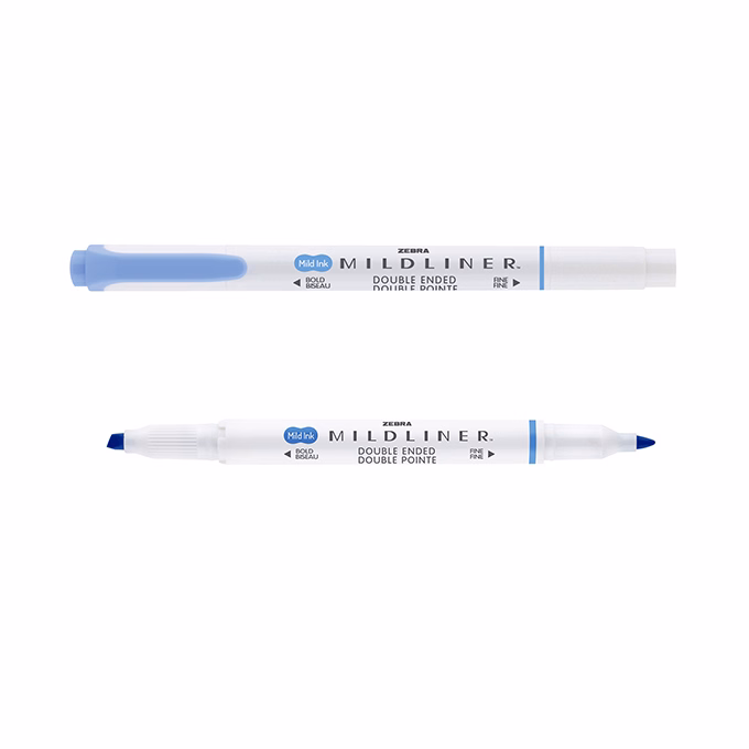 Szövegkiemelő kétvégű ZEBRA Mildliner cool & refined 1,4-4,0 mm sötétkék