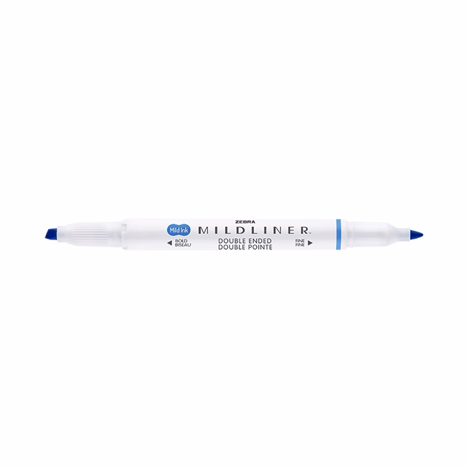 Szövegkiemelő kétvégű ZEBRA Mildliner cool & refined 1,4-4,0 mm sötétkék
