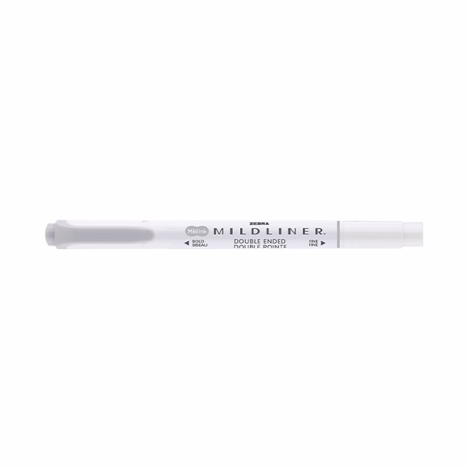 Szövegkiemelő kétvégű ZEBRA Mildliner cool & refined 1,4-4,0 mm szürke