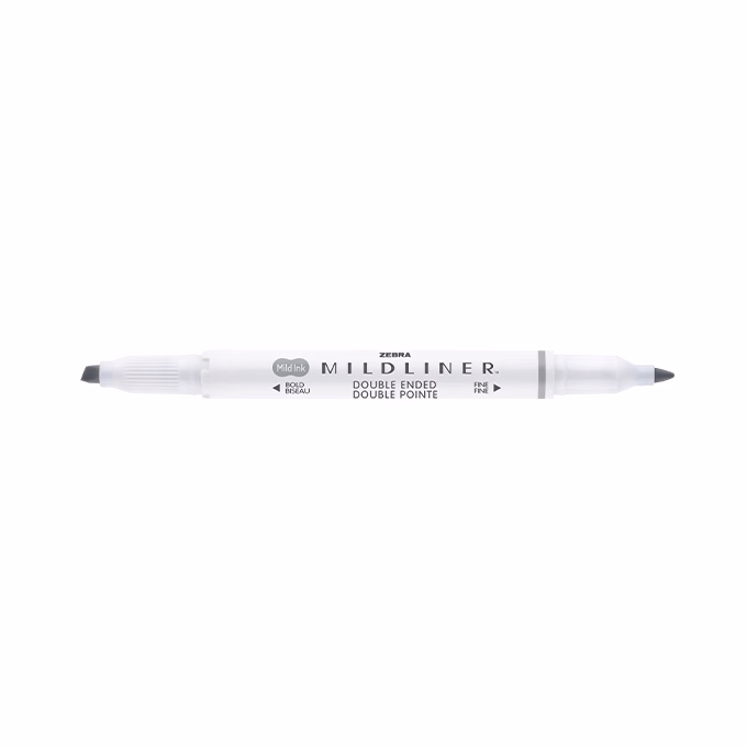 Szövegkiemelő kétvégű ZEBRA Mildliner cool & refined 1,4-4,0 mm szürke