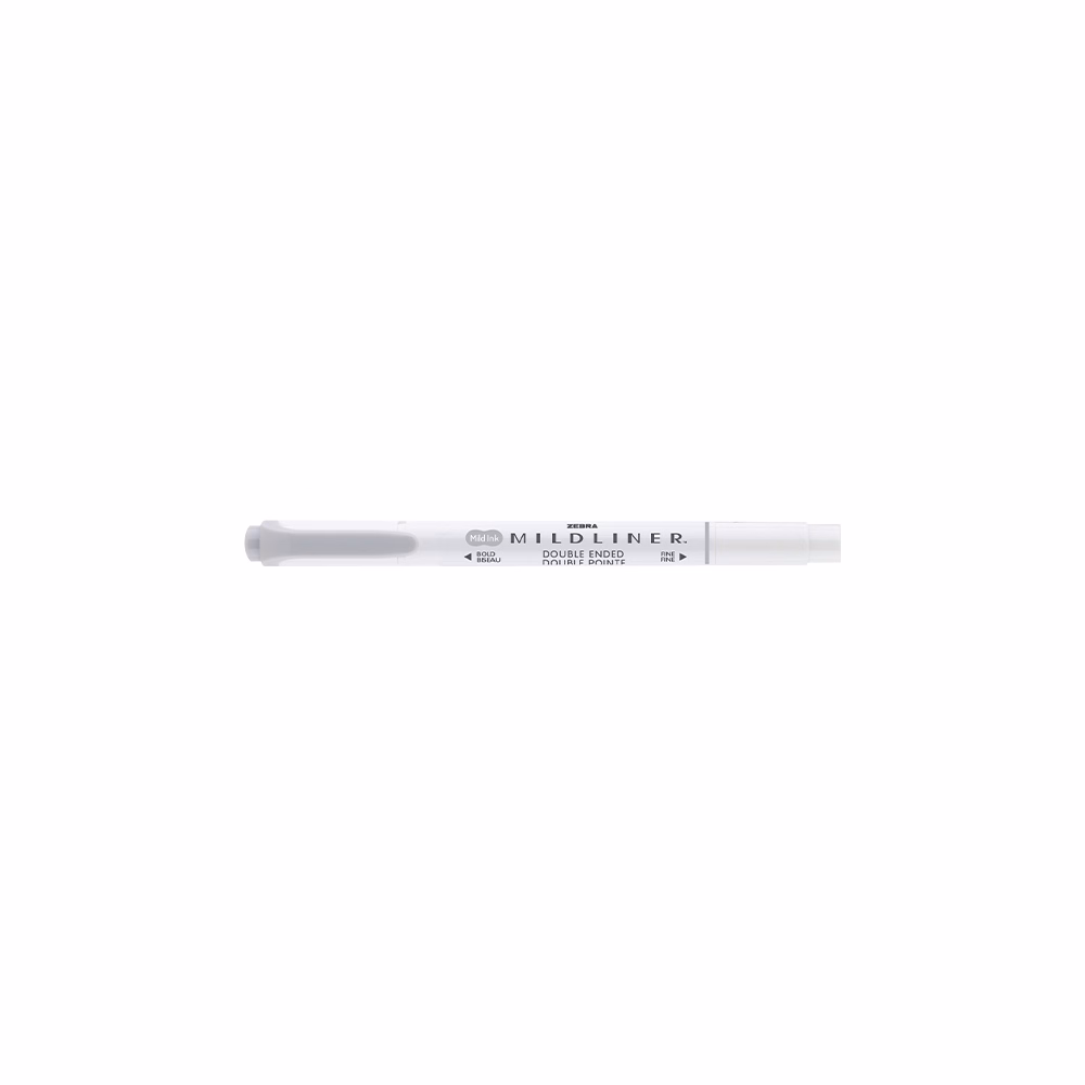 Szövegkiemelő kétvégű ZEBRA Mildliner cool & refined 1,4-4,0 mm szürke