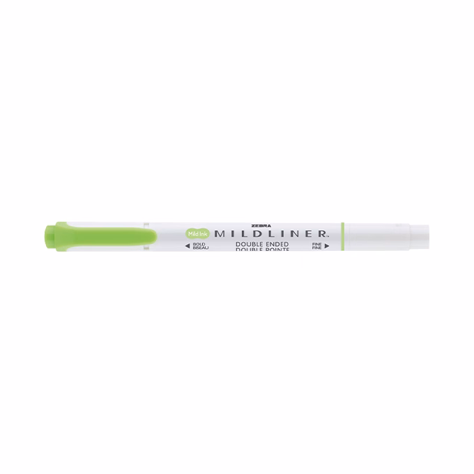 Szövegkiemelő kétvégű ZEBRA Mildliner cool & refined 1,4-4,0 mm zöld
