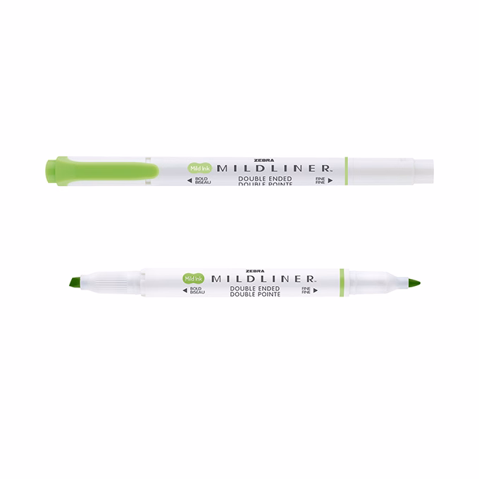 Szövegkiemelő kétvégű ZEBRA Mildliner cool & refined 1,4-4,0 mm zöld