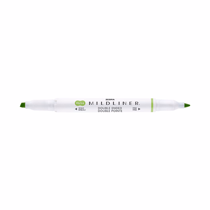 Szövegkiemelő kétvégű ZEBRA Mildliner cool & refined 1,4-4,0 mm zöld