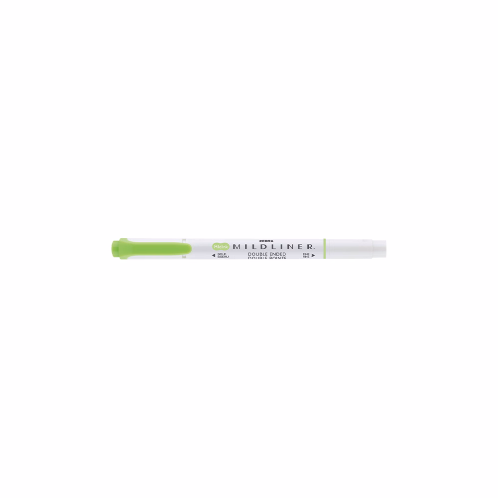 Szövegkiemelő kétvégű ZEBRA Mildliner cool & refined 1,4-4,0 mm zöld