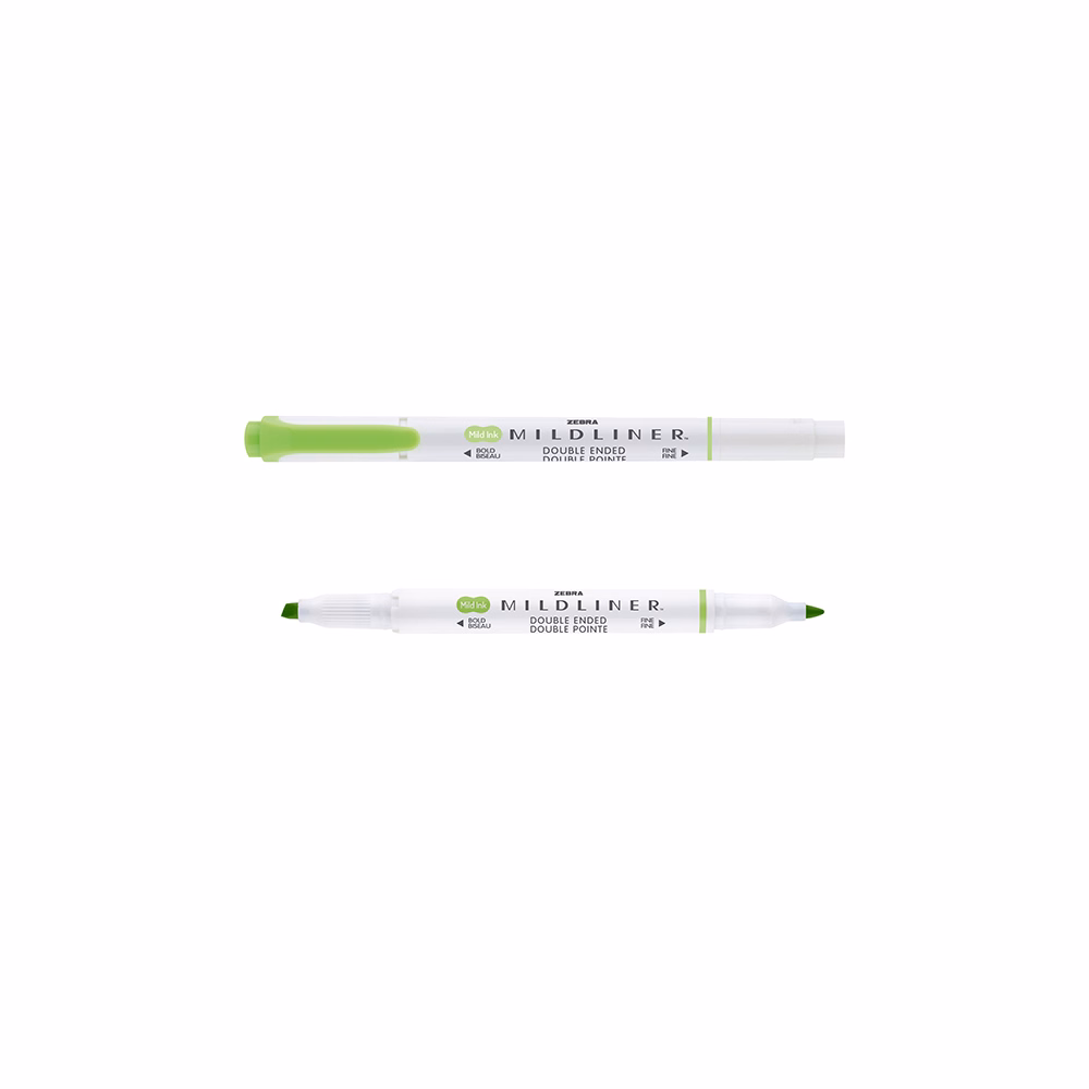 Szövegkiemelő kétvégű ZEBRA Mildliner cool & refined 1,4-4,0 mm zöld
