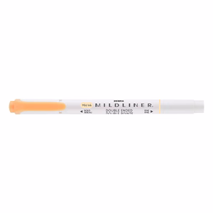 Szövegkiemelő kétvégű ZEBRA Mildliner fluorescent 1,4-4,0 mm narancssárga