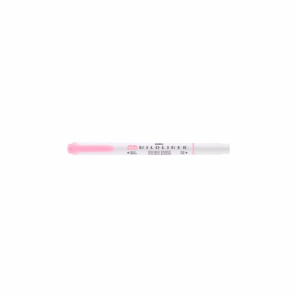 Szövegkiemelő kétvégű ZEBRA Mildliner fluorescent 1,4-4,0 mm rózsaszín
