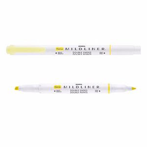 Szövegkiemelő kétvégű ZEBRA Mildliner fluorescent 1,4-4,0 mm sárga