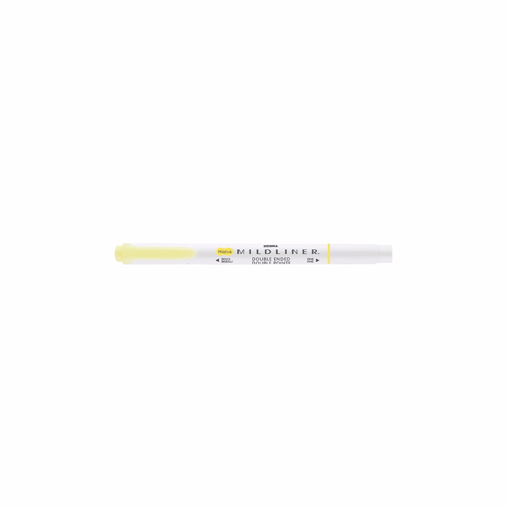 Szövegkiemelő kétvégű ZEBRA Mildliner fluorescent 1,4-4,0 mm sárga