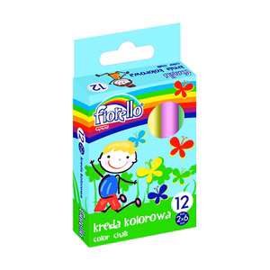Táblakréta FIORELLO 12darabos színes 2x6 szín