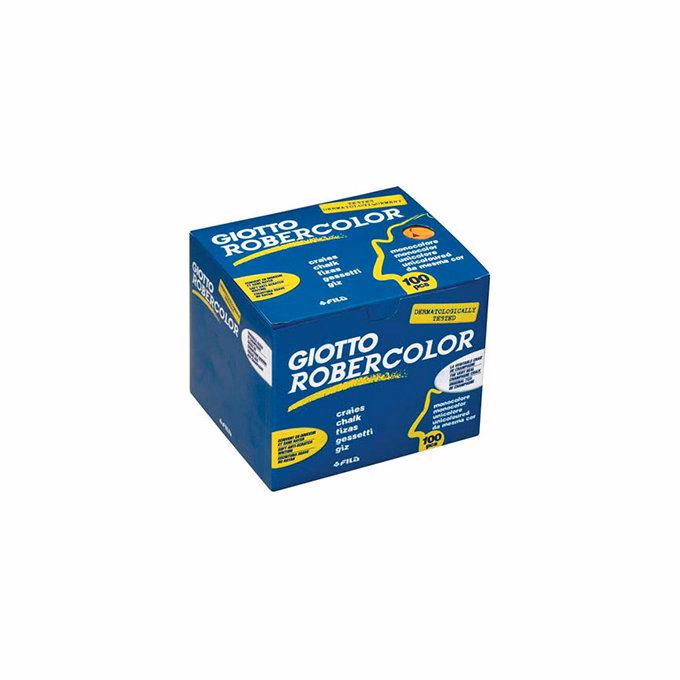 Táblakréta GIOTTO Robercolor színes kerek 100 darabos sárga