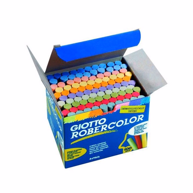 Táblakréta GIOTTO Robercolor színes kerek 100 darabos vegyes