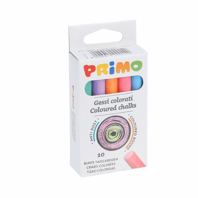 Táblakréta PRIMO színes kerek 10 darabos