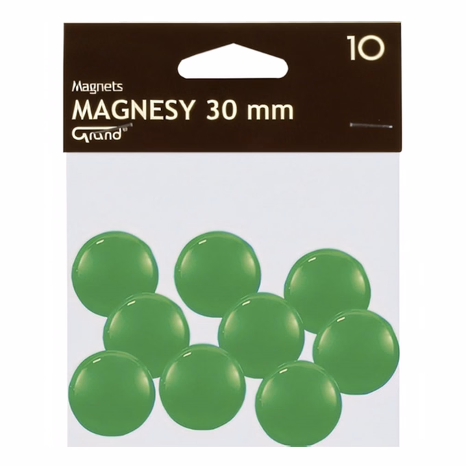 Táblamágnes GRAND 30 mm zöld 10 darabos