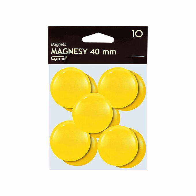 Táblamágnes GRAND 40 mm sárga Táblamágnes GRAND 40 mm sárga
