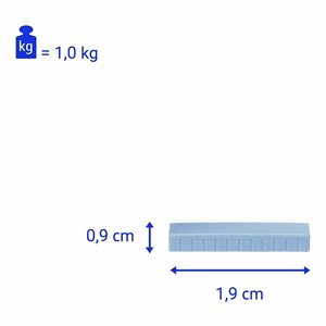 Táblamágnes MAUL 54x19mm szürke 10 darabos