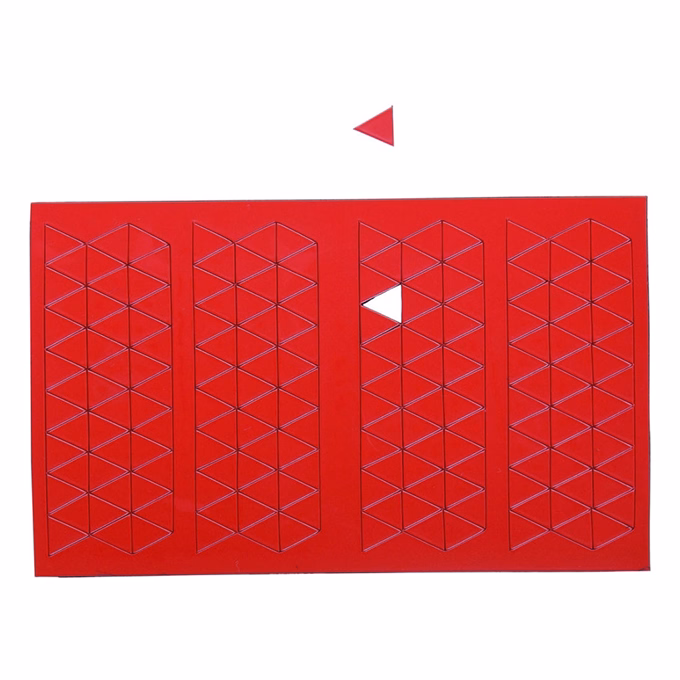 Táblamágnes MAUL háromszög piros 180 darabos