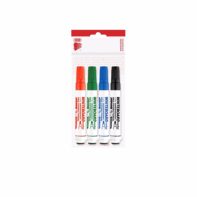 Táblamarker ICO MarkEraser multifunciós 4 darabos