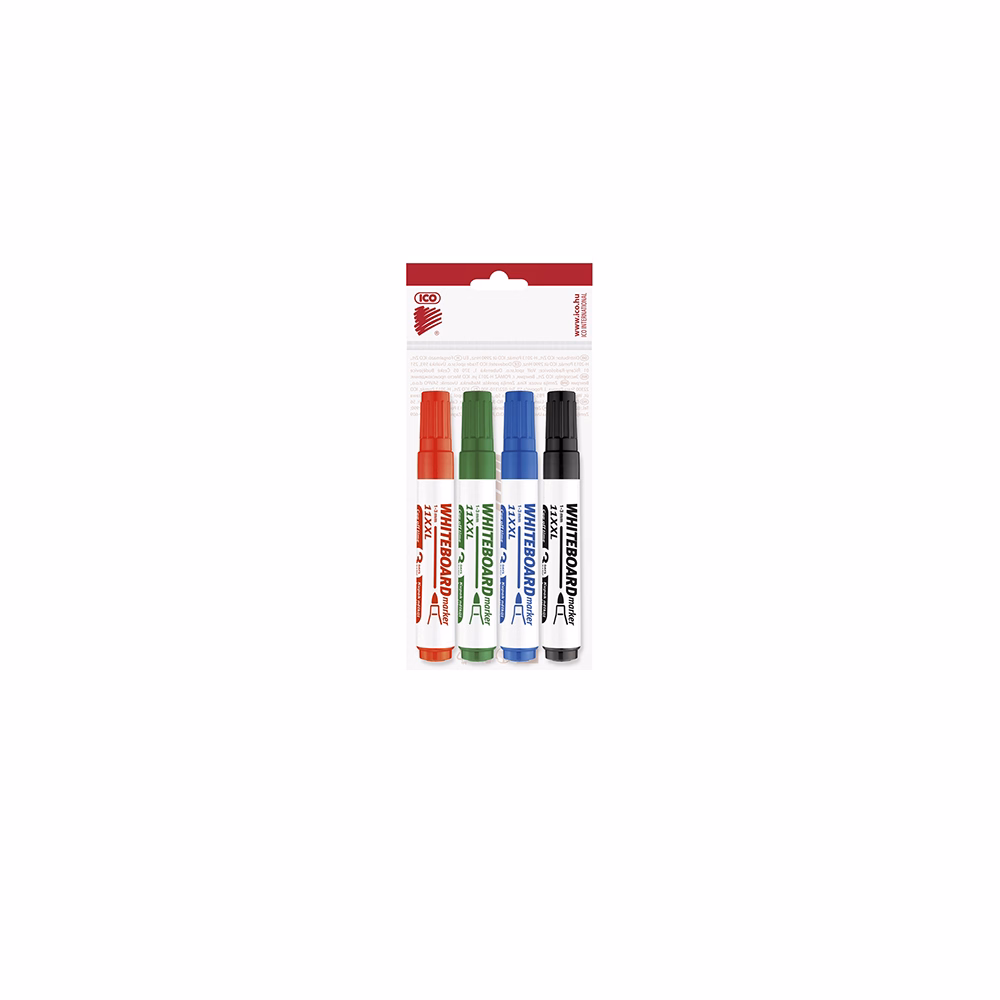 Táblamarker ICO Plan 11 XXL kerek 1-3mm 4 darabos