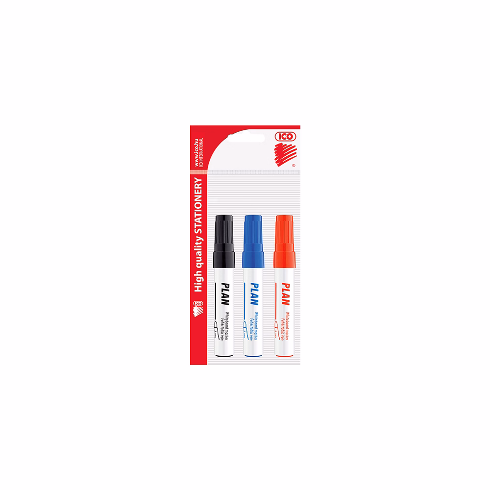 Táblamarker ICO Plan kerek 1-3mm 3 darabos