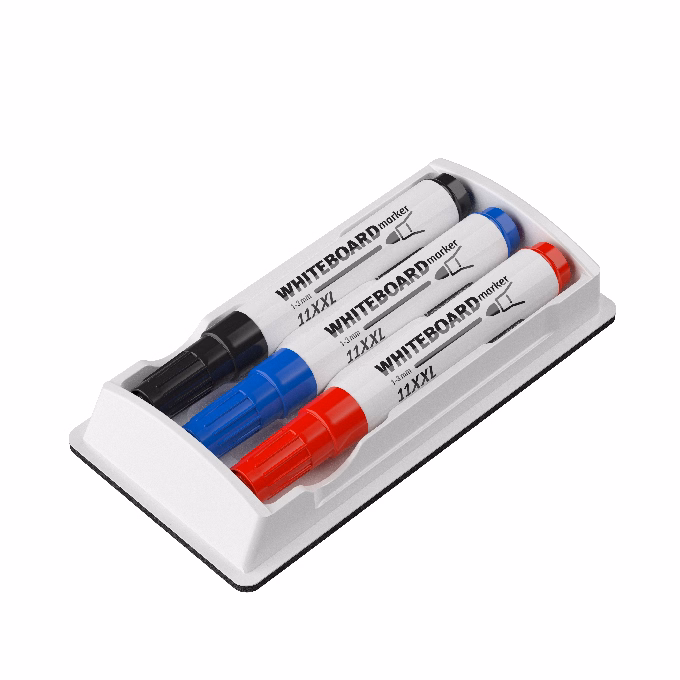 Táblatörlő ICO fehér+3db 11 XXL tábla marker