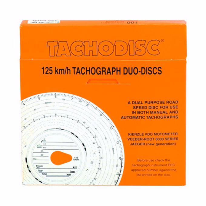Tachográf 125km-es 1 napos (blu8) 100 darabos