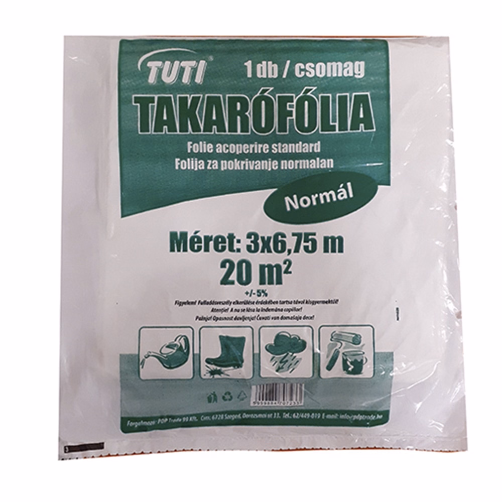 Takarófólia TUTI általános 4x5m 20 m2/csomag