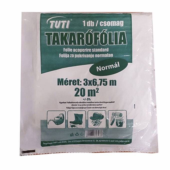 Takarófólia TUTI általános 4x5m 20 m2/csomag