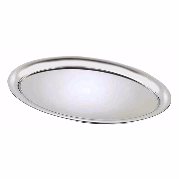 Tálca ovális rozsdamentes inox matt 29 x 22,5 cm