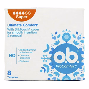 Tampon OB extra procomfort blossom super 8 db